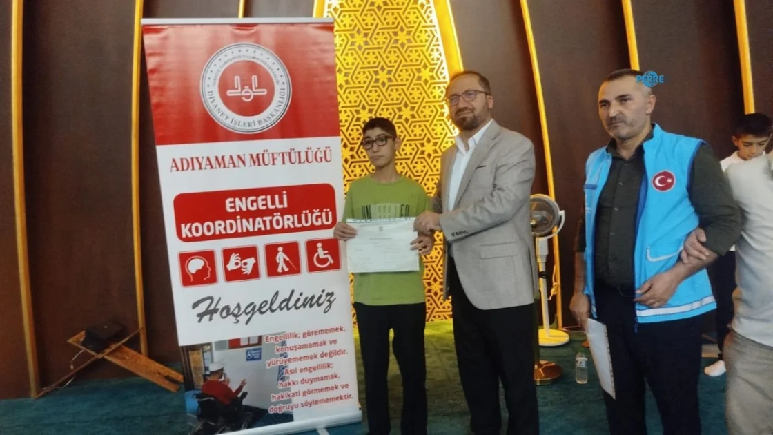 Adıyaman'da Özel Öğrenciler Kur'an-ı Kerim Öğrenme Sevinci Yaşadı