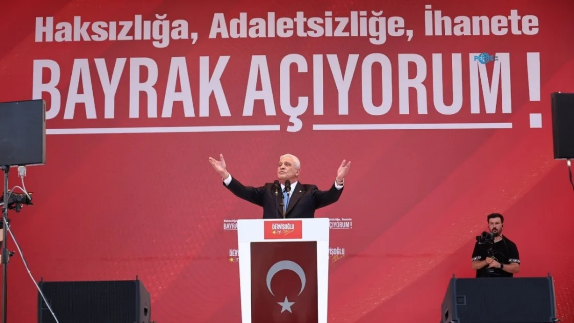Dervişoğlu Aksaray Mitinginde İktidara Terör ve Ekonomi Eleştirisi
