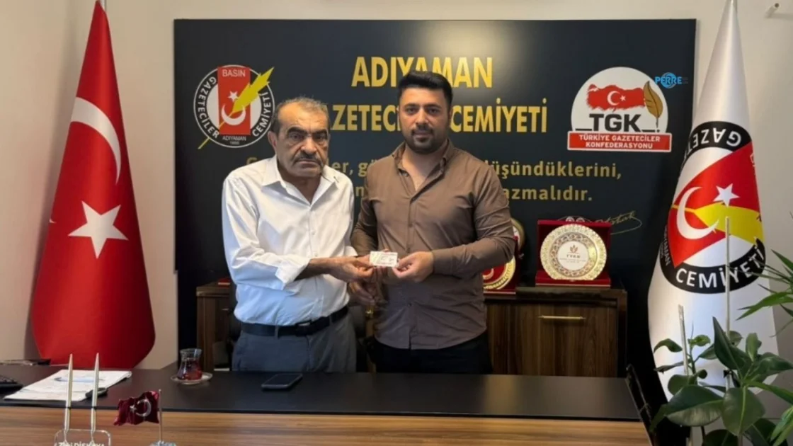 Ömer Faruk Yılmaz, Adıyaman Gazeteciler Cemiyeti'ne Üye Oldu