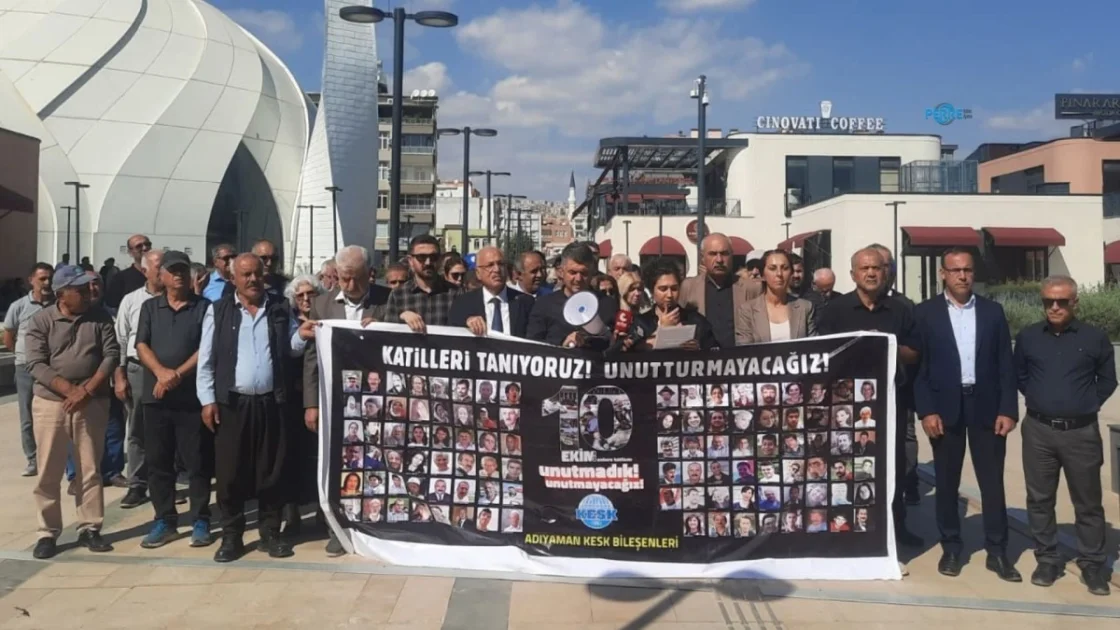 Adıyaman'da 10 Ekim Katliamı'nın 11. Yılında Adalet Vurgusu