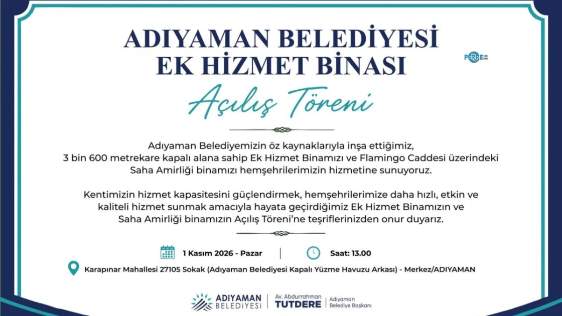 Adıyaman Belediyesi'nden Öz Kaynaklarla İki Yeni Hizmet Binası Açılıyor