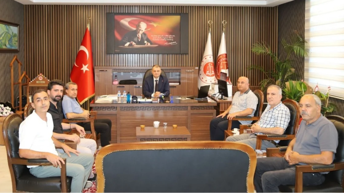 Kahta Gazetecilerinden Başsavcı Atalay'a Hayırlı Olsun Ziyareti