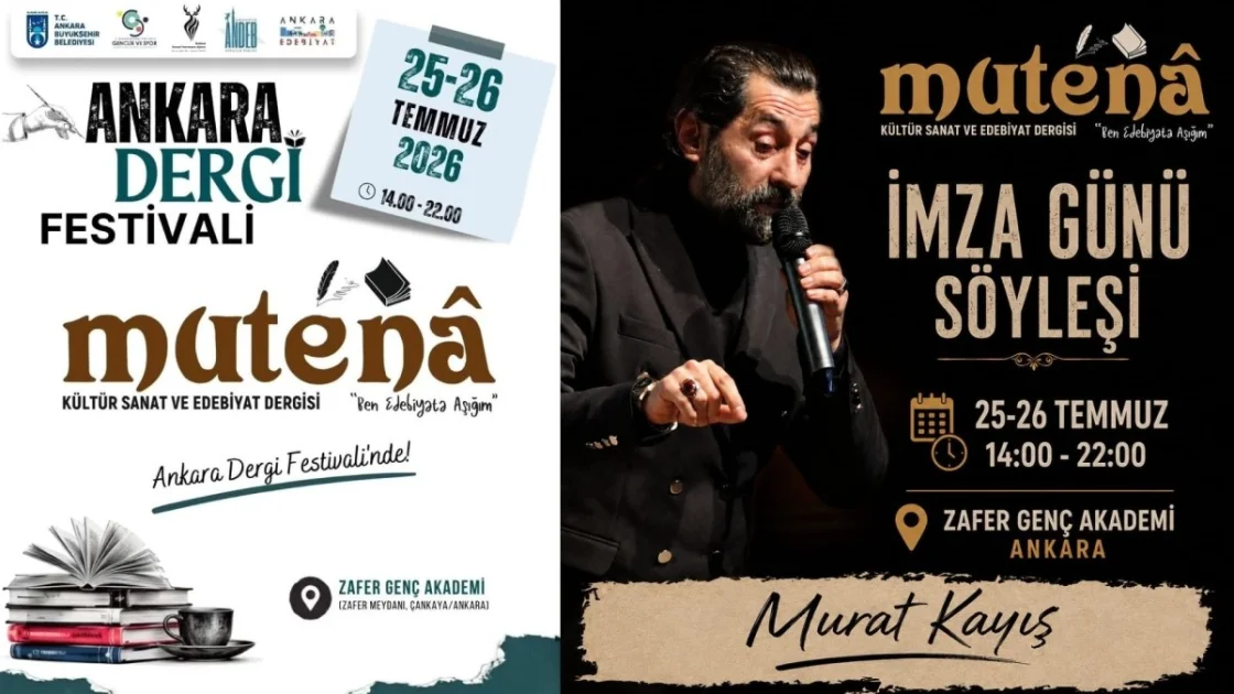 Mutenâ Dergisi, Ankara Dergi Festivali'nde Adıyaman'ı Temsil Edecek