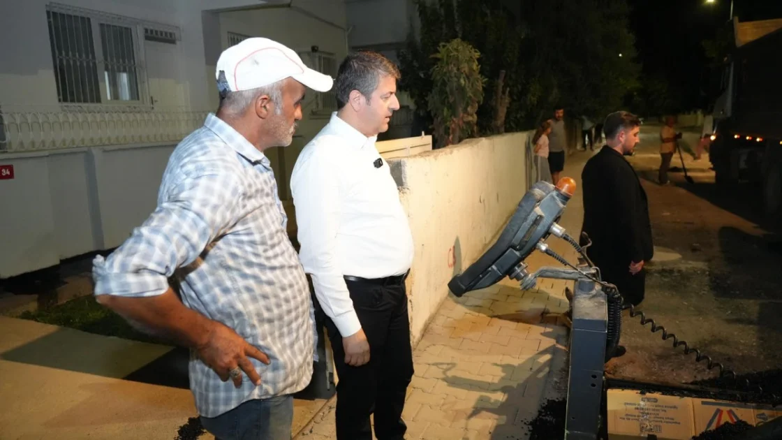 Başkan Tutdere Ak Konut'taki Asfalt Çalışmalarını İnceledi